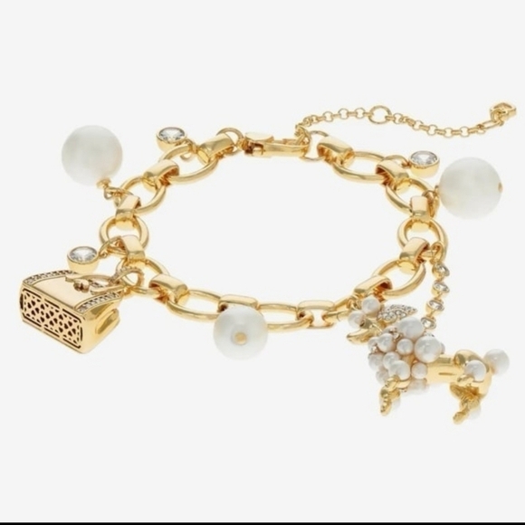 🔹️Kate Spade🔹️ Poodles & Poms Charm Bracelet NEW $178 (SOLD OUT)  ✨️🐕 - Picture 2 of 9
